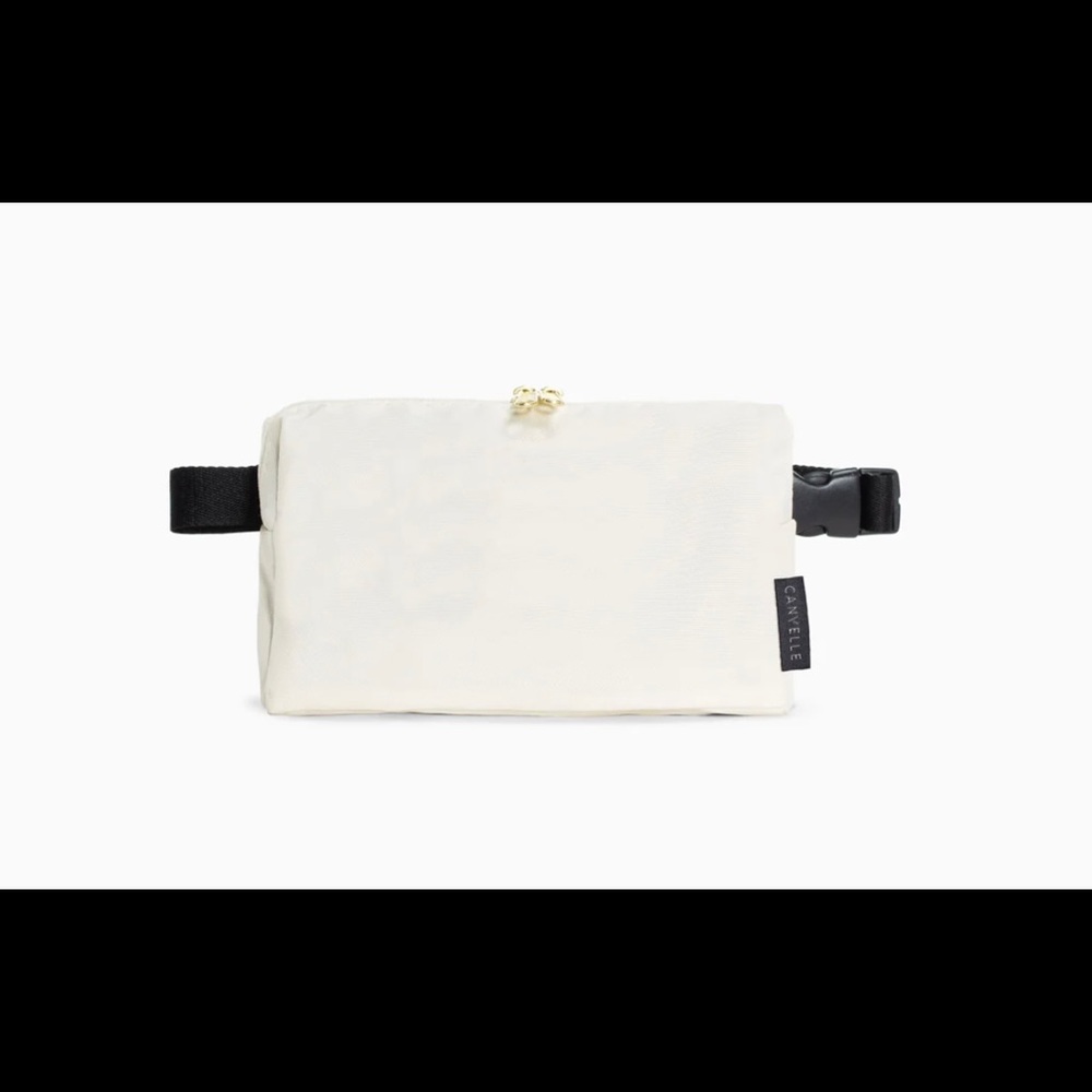 Canvelle Belt Bag Natural and Black Sold Out